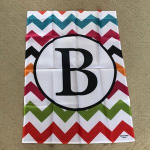Never used outdoor flag with “B” monogram